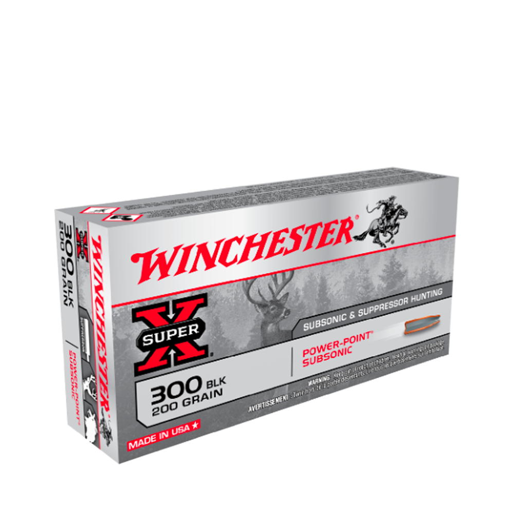 Winchester SuperX® Powerpoint® Subsonic 300BLK 200gr