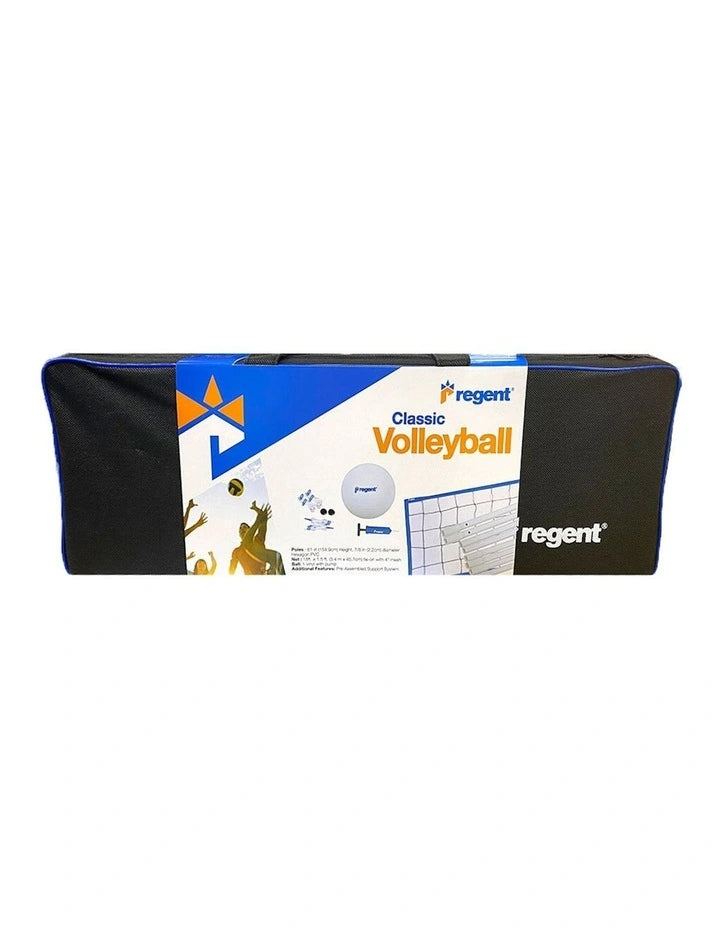 Regent Classic Volleyball Set with Carry Bag in Black