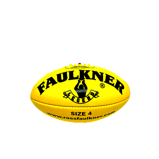 Ross Faulkner Legend Genuine Leather Football - Yellow