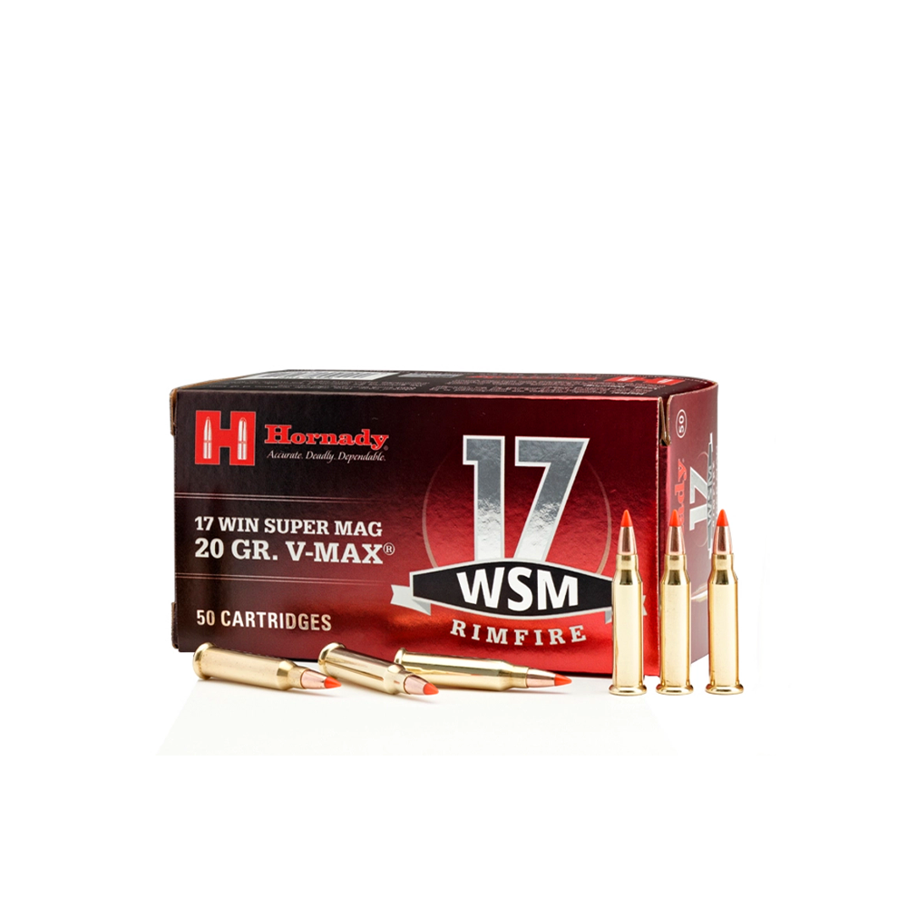 Hornady 17WSM 20gr V-Max 50Pk