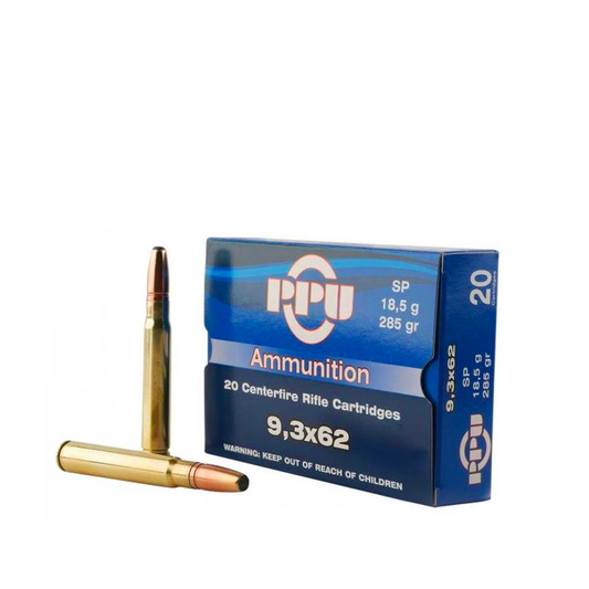 PPU 9,3x62 SP 285gr 20pk