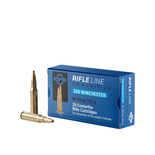 PPU RifleLine 308 WIN 150gr SP 20pk