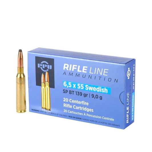 PPU RifleLine 6,5 x 55 Swedish SP BT 20pk