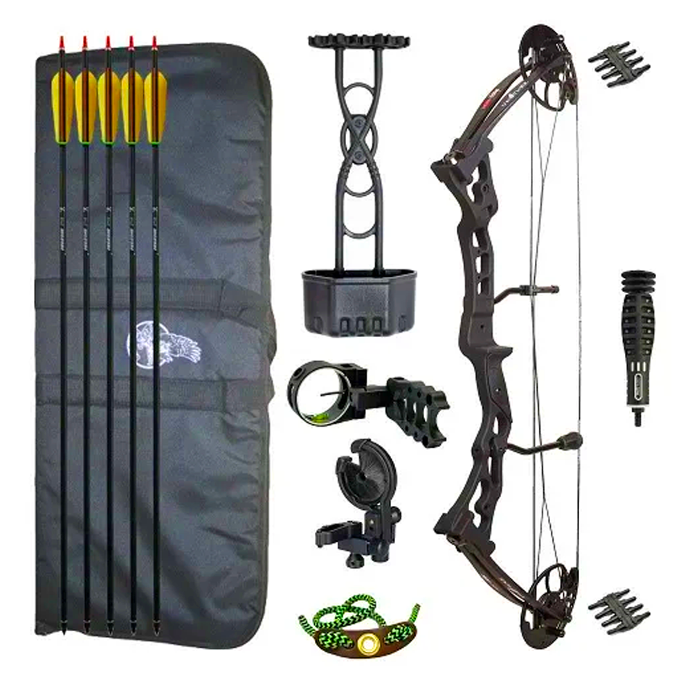 Red Zone® Vulture Compound Bow Carbon Black Package