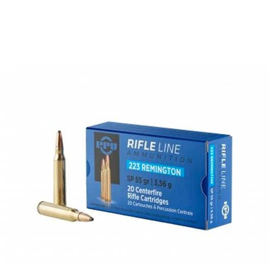 PPU Rifle Line .223 REM 55gr SP 20pk