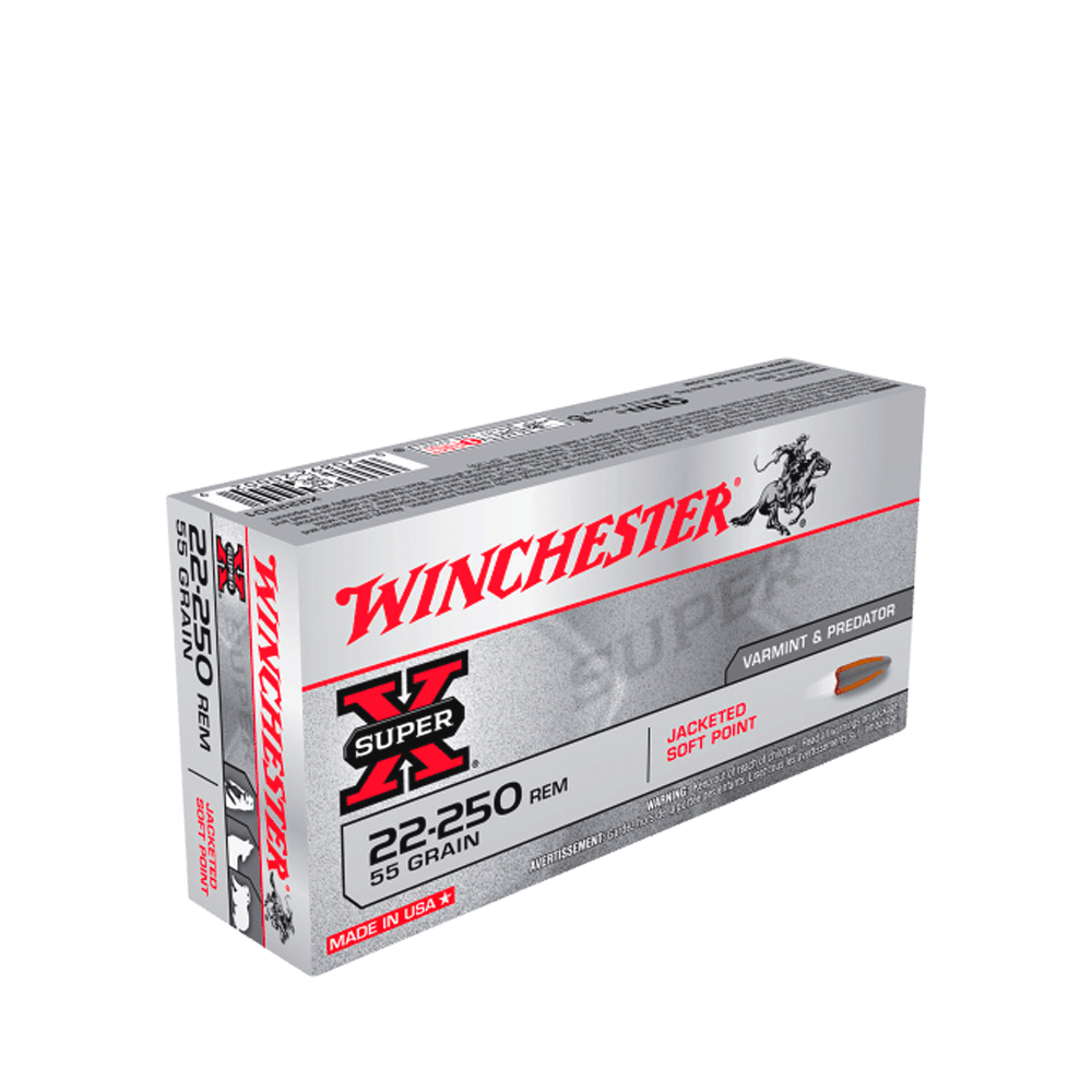 Winchester 22-250REM 55gr JSP 20pk